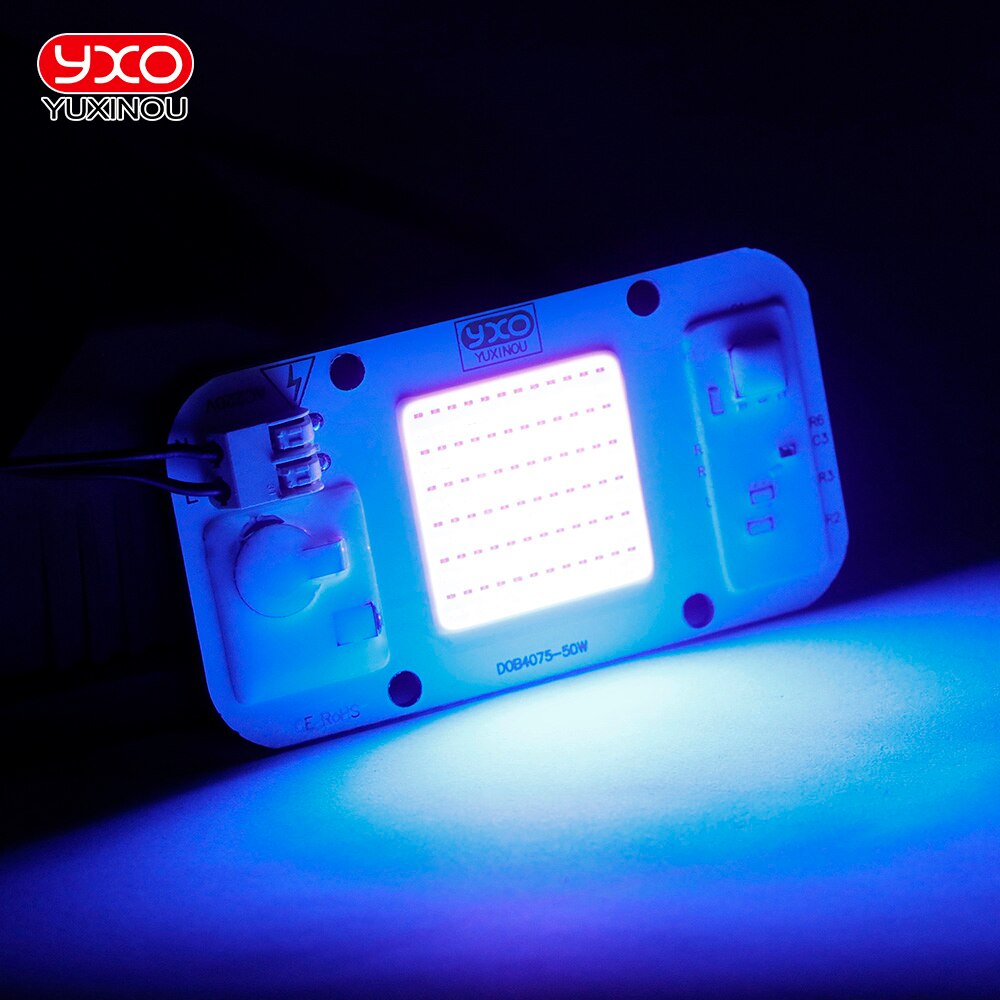 Newest 50W High Power UV Purple LED 395nm UV Bulb Lamp Chip Lamp Bead Diode LED Phosphor Lighting for Printer Curing